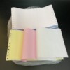 Dot matrix computer printing paper cutting and delivery delivery triple