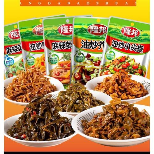 河北隆邦油炒小尖椒麻辣鲜美海带丝萝卜豇豆酱咸菜拌饭拌面下饭菜 - 图1