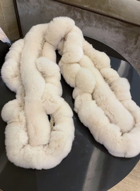 艾诺克冬季韩版女獭兔毛围脖保暖