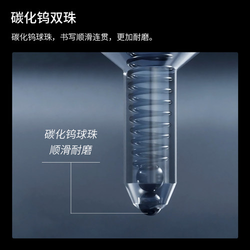 KACO中性笔替芯ST头双珠笔头亚规KEFILL按动式0.5mm顺滑速干笔芯 - 图2