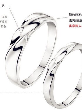 男士纯银韩版情侣戒指送女友礼物