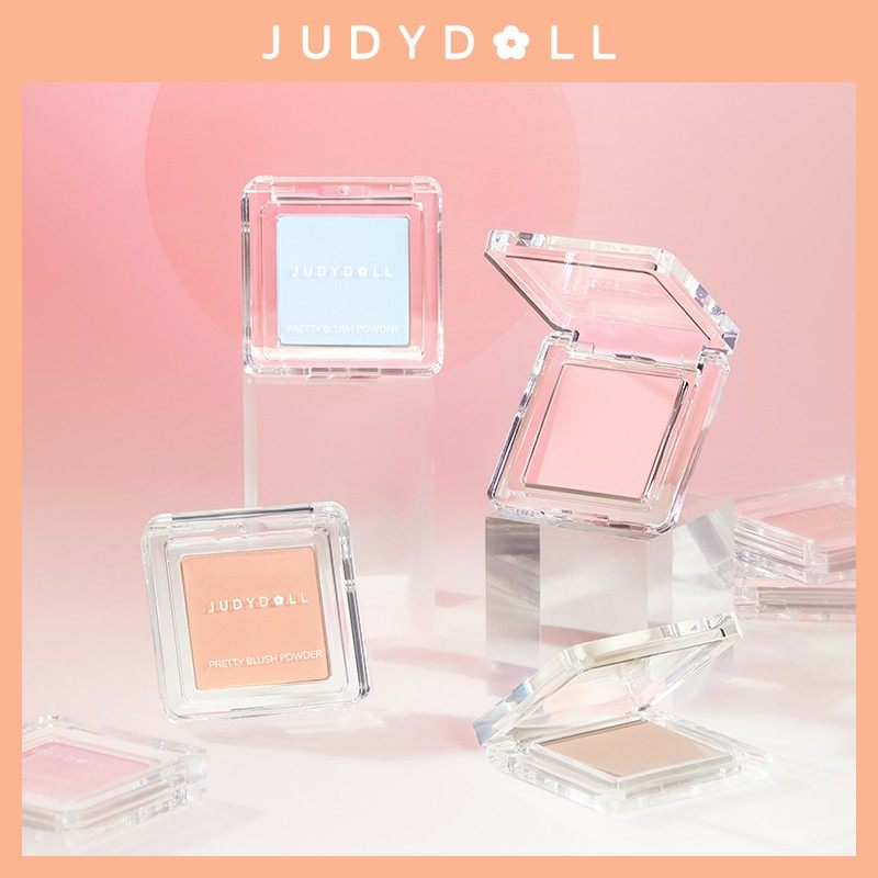 Judydoll橘朵单色双色腮红胭脂高光修容腮紫海蓝哑光自然不易脱妆_虎窝淘