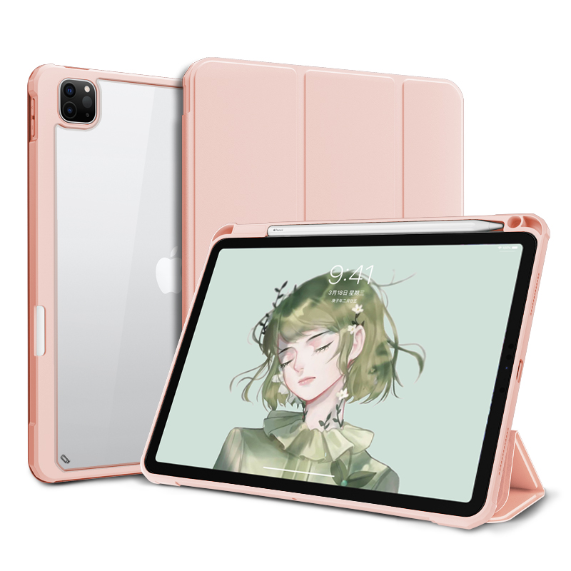 磁吸拆分2022ipadpro保护套2021款ipad9平板air5带笔槽mini6硬壳ari4全包适用苹果11寸防弯亚克力第9代10支架 - 图1