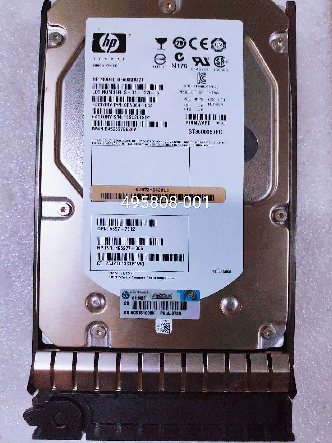 HP/惠普 AJ872B 495808-001 600GB 15K FC EVA ST3600057FC - 图2