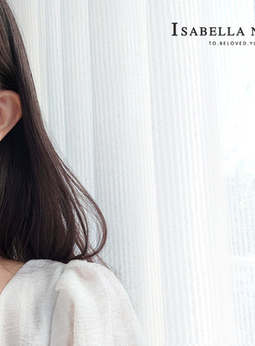 蓝水星锁骨链925纯银极光送女友