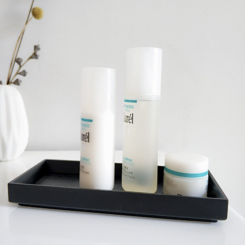 出口韩日式木托盘黑色长方形家用杯盘酒店置物盘简约茶盘精致,淘宝优惠券,粉丝福利购,淘宝优惠卷