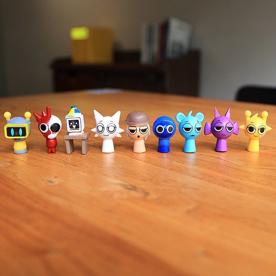 48 rhythm box figures sprunki music box game peripheral dolls dolls children's toys gifts