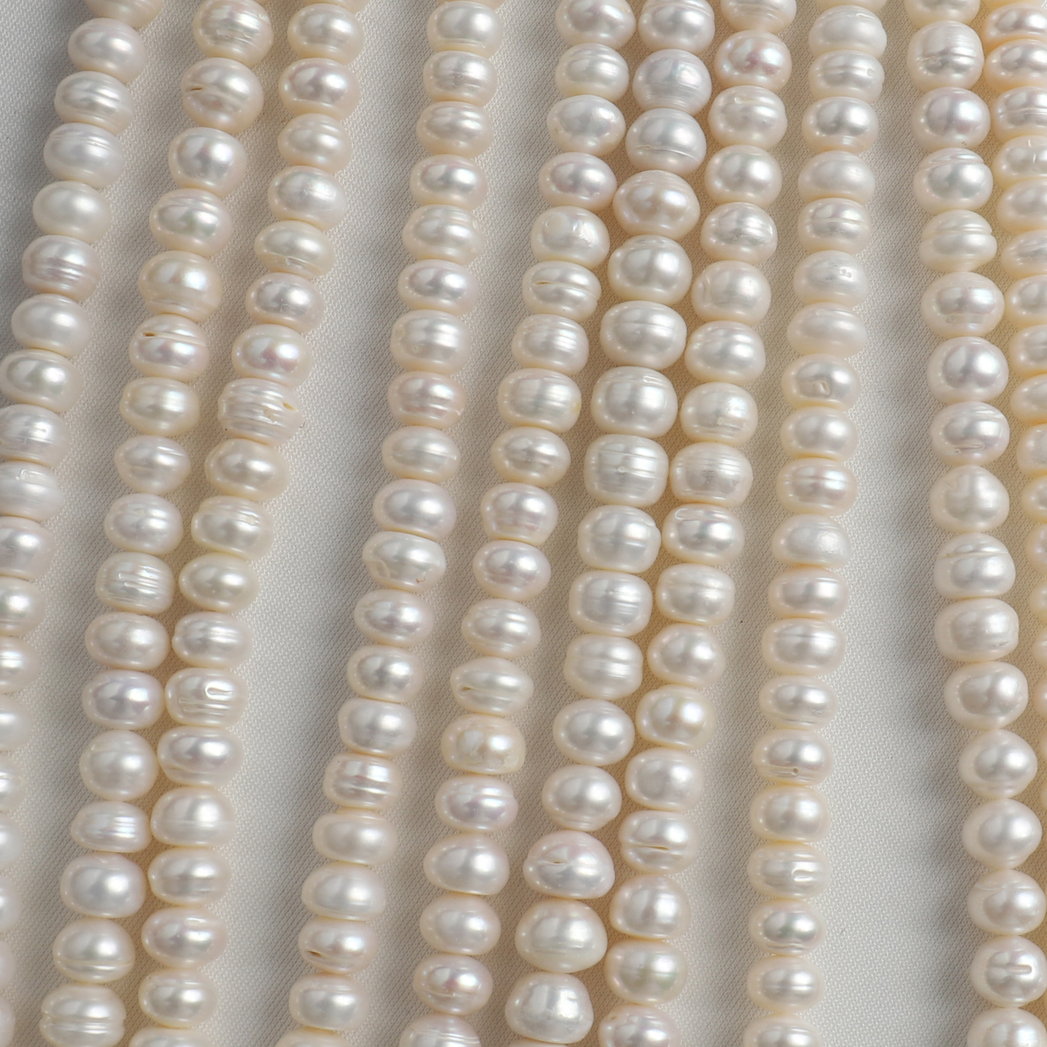 天然淡水珍珠无核大尺寸汉堡螺纹扁珠11-12mm diy半成品项链45颗,淘宝优惠券,粉丝福利购,淘宝优惠卷