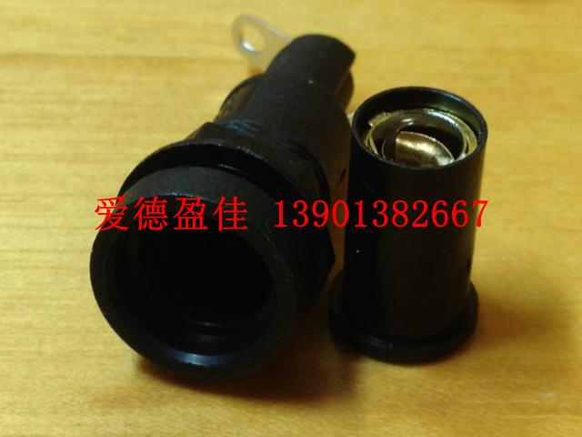 台湾宏聚原装正品保险丝座FH1-B  保险管插座5X20 开孔12MM - 图1