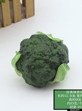 仿真西兰花菜花食物模型展示摆设