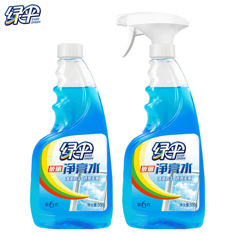 绿伞净亮水500g*2瓶卫浴玻璃水垢清除剂强力去污清洁液水垢去除,淘宝优惠券,粉丝福利购,淘宝优惠卷