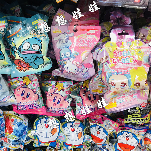 现货日本三丽鸥会出公仔娃娃玩具泡澡沐浴球浴盐浴球入浴剂盲袋盒-图2