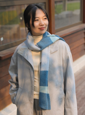 栢鹊纪 康赛妮100%山羊绒针织秋冬女简约多色简约显白保暖围巾