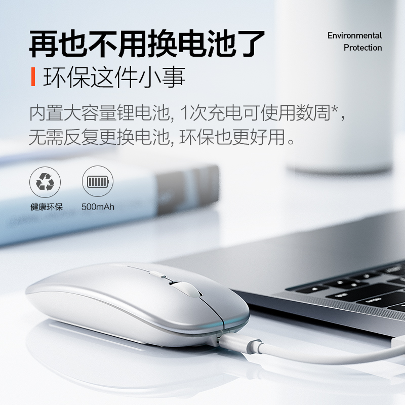 英菲克M2B藍牙無線鼠標靜音無聲男女生可充電款Typec辦公ipad平板_英菲克旗艦店_電腦硬件/顯示器/電腦周邊