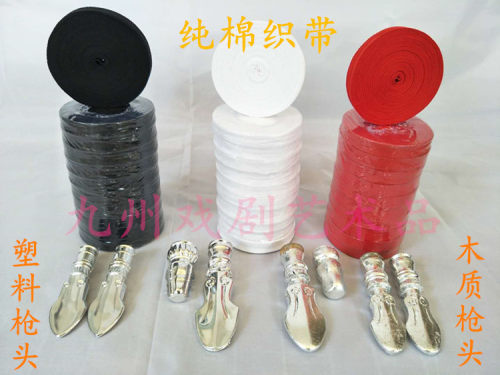 木质白藤红缨枪戏曲花枪刀马旦武术棍真马尾枪缨霸王枪红缨枪 - 图0
