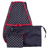 40 Love Courture Womens Sophi Tennis Backpack Polka Dot
