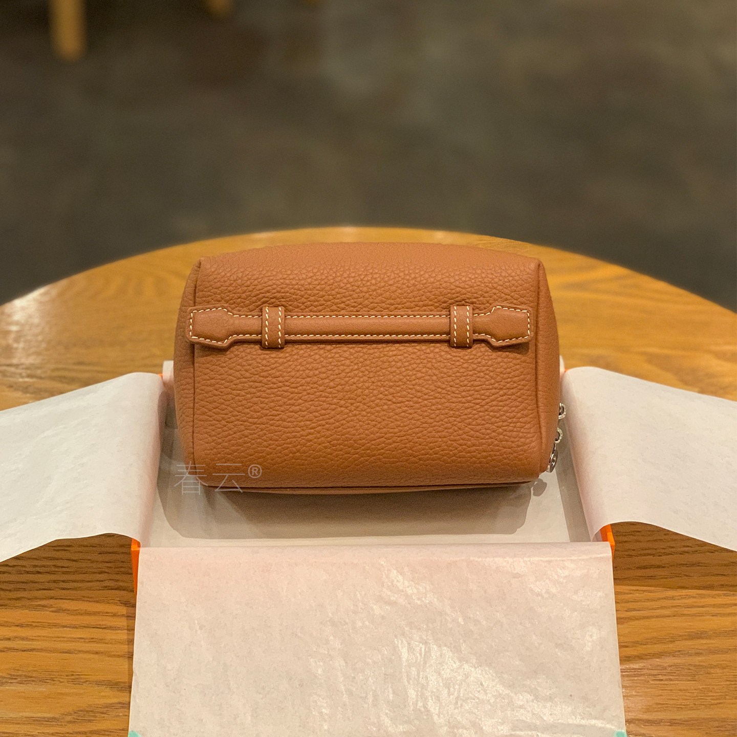 2026新款收纳化妆包手工蜡线牛皮手提小方包拉链手拿女包真皮小包,淘宝优惠券,粉丝福利购,淘宝优惠卷