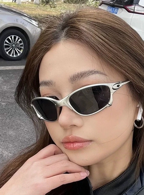 户外骑行太阳眼镜防风反光赛博朋克y2k墨镜男2026新款防晒偏光