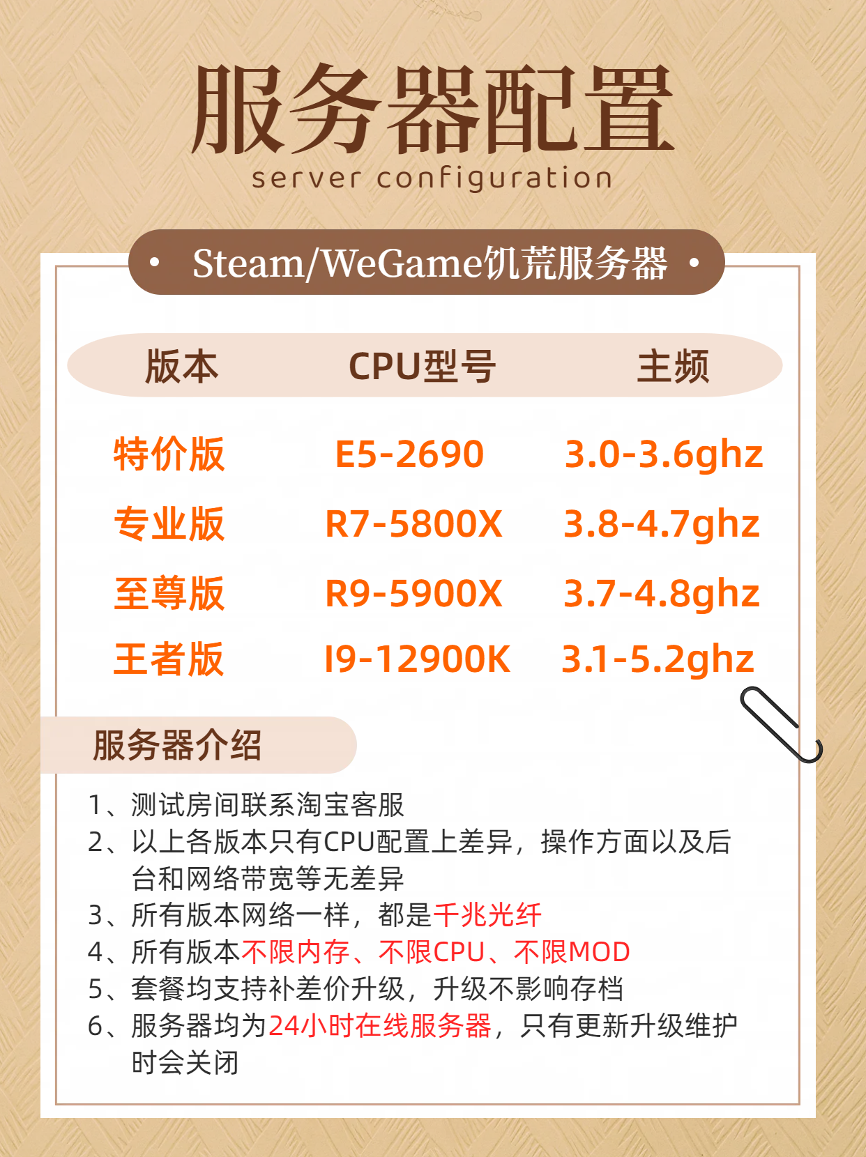 Wegame/Steam饥荒联机版专用服务器云服出租短租自定义MOD送洞穴 - 图2