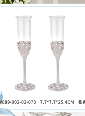 WINKO 创意摆件 欧式家居装饰品结婚礼物客厅现代桌面 永恒香槟杯