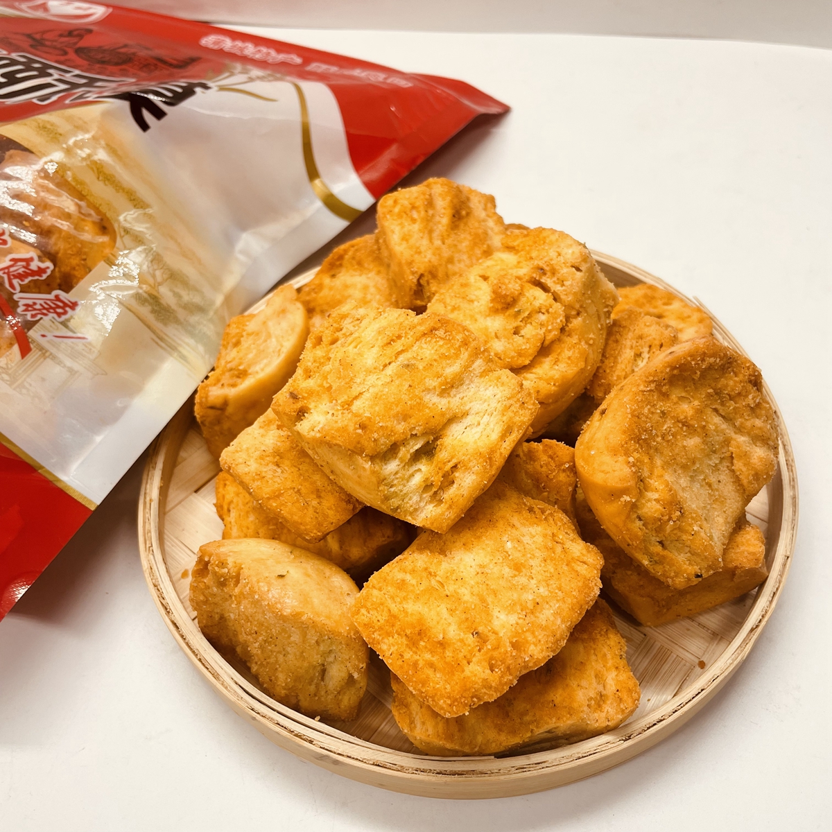 子诺香酥烤馍片馍丁饼干陕西特产蒲城早餐馒头片馍零食休闲食品-图0
