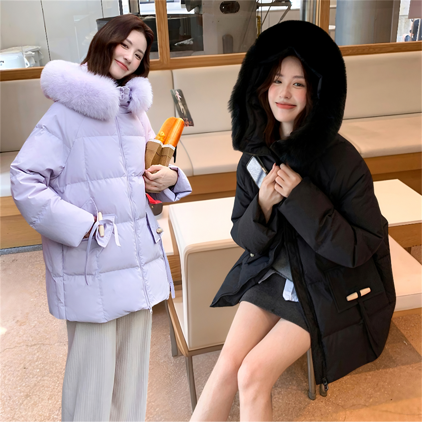 加肥加大码羽绒服女200斤中长款小个子白鸭绒超好看冬季爆款外套,淘宝优惠券,粉丝福利购,淘宝优惠卷