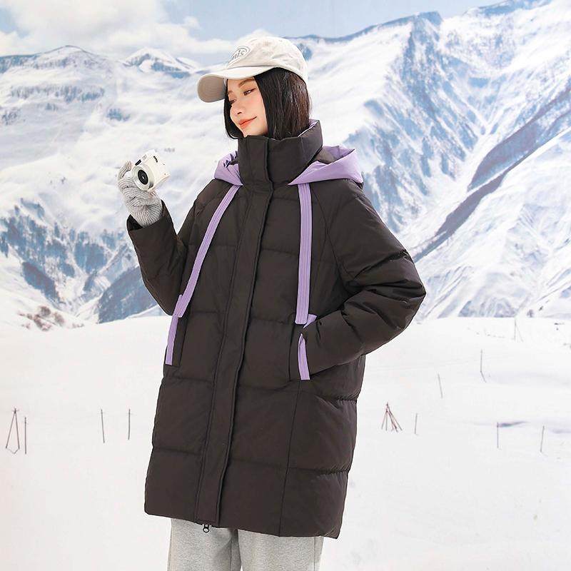 300斤大码羽绒服女中长款冬季2024新款胖MM显瘦韩版宽松连帽外套,淘宝优惠券,粉丝福利购,淘宝优惠卷