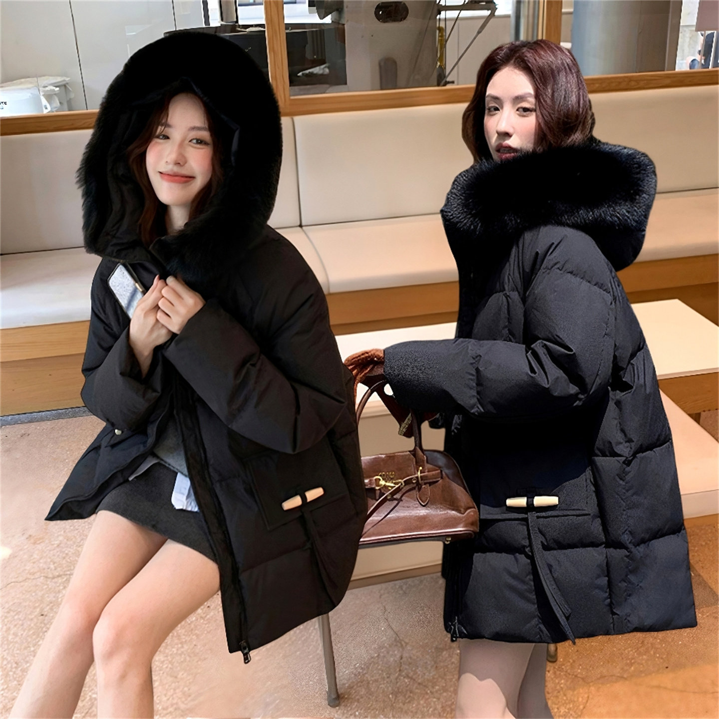 加肥加大码羽绒服女200斤中长款小个子白鸭绒超好看冬季爆款外套,淘宝优惠券,粉丝福利购,淘宝优惠卷