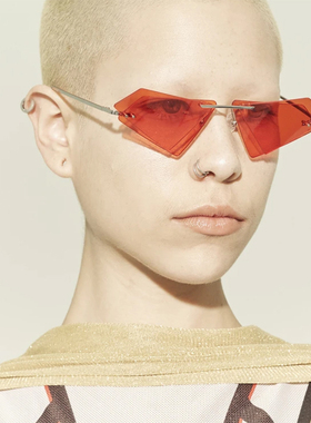 合作款红色双层眼镜