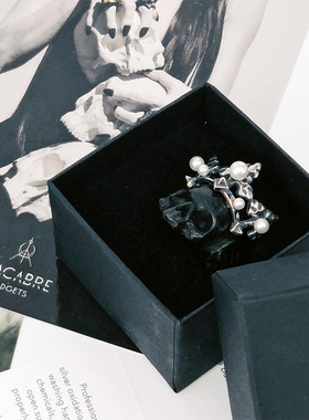 波兰暗黑骷髅戒指顺丰包邮