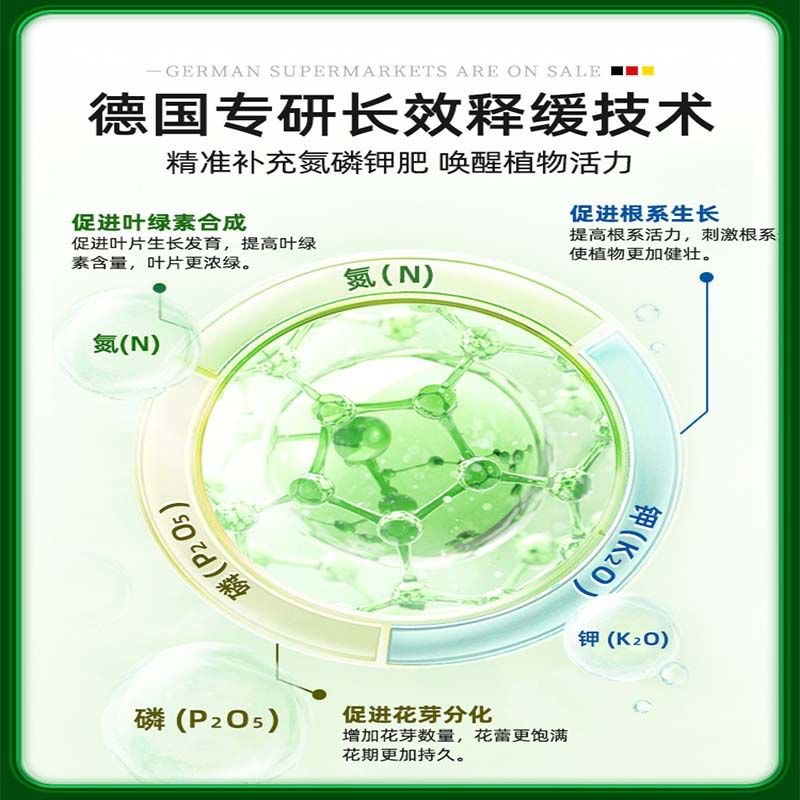 【德国通用型】植物营养缓释片花卉绿植多肉通用型氮磷钾复合肥料 - 图1