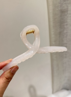 大号纯色亚克力抓夹高级感鲨鱼夹