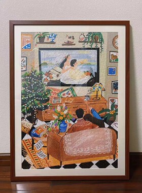 实木相框1000片500片手工拼图50X75 50X70 33×88挂墙装裱画框
