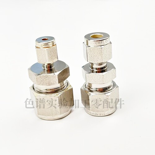 316不锈钢卡套变径接头异径二通3/8 1/2英寸可替代世伟洛克直通 - 图2