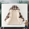 Cotton hall plaid coat 2024 new autumn and winter style