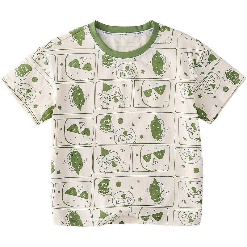 【100%棉】棉花堂童装男童T恤短袖儿童夏装衣服新款女童夏季上衣,淘宝优惠券,粉丝福利购,淘宝优惠卷