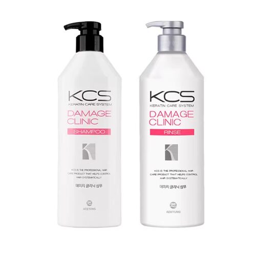 韩国进口爱敬kcs洗发水护发素洗护套装600ml*2男女 - 图1