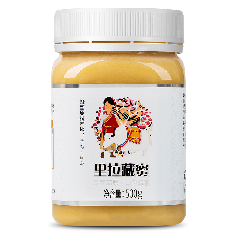 百花官方旗舰店中华老字号百花牌里拉藏蜜纯500g蜂蜜天然成熟 源自云南维西3