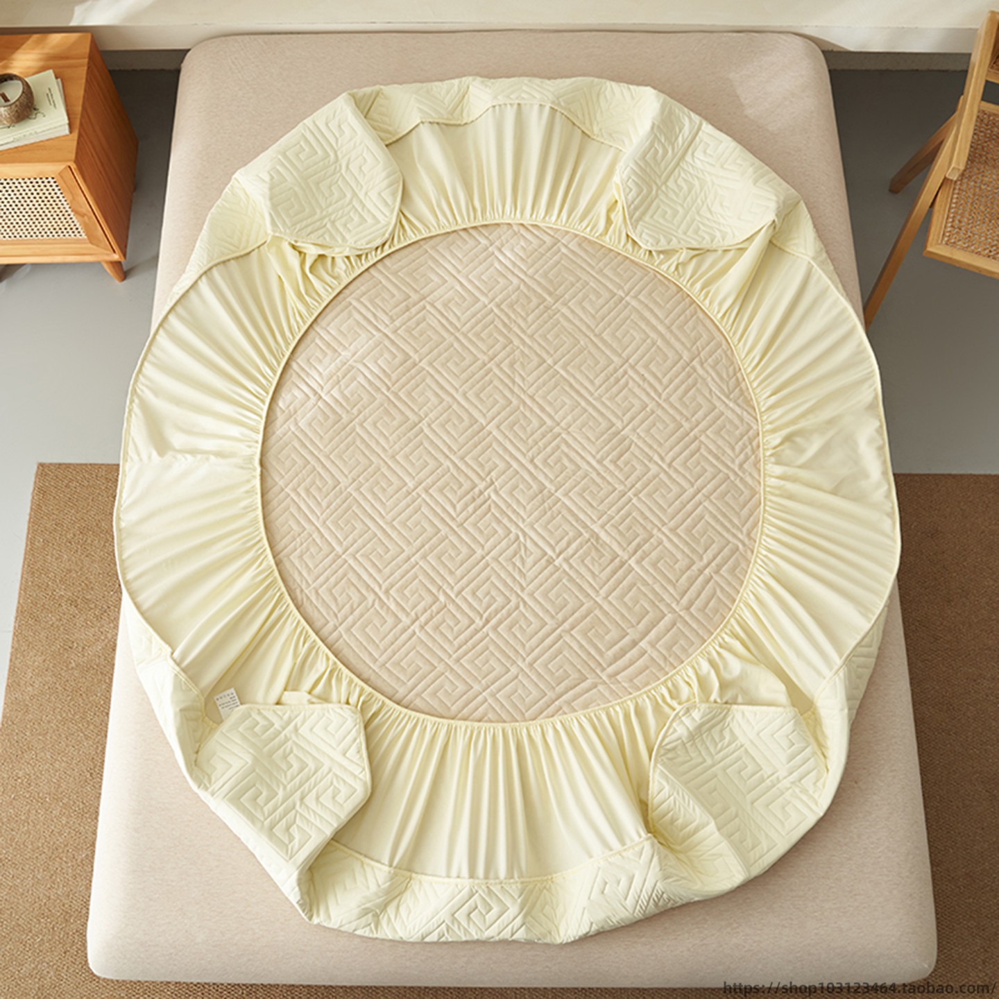 Fitted sheet, padded mattress protector,dust-proof bedspread - 图2