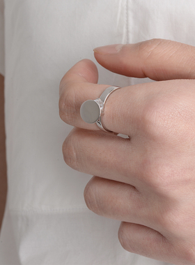 原创设计风纯银镀金锆石活口戒指