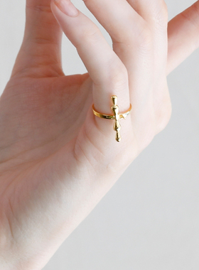 原创设计风镀金质感可调节戒指