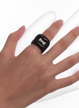 3D打印镶嵌925银胖胖可爱戒指