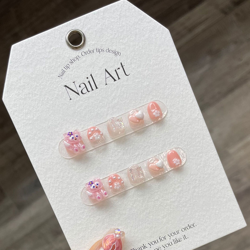 人鱼公主玲娜贝尔凯蒂猫玉桂狗美乐蒂库洛米儿童穿戴甲纯手工美甲,淘宝优惠券,粉丝福利购,淘宝优惠卷