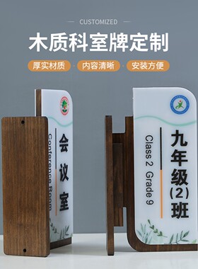 学校班级可替换科室门牌定制