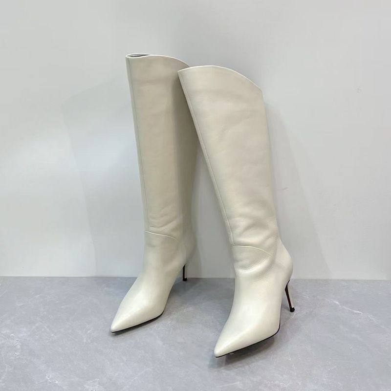 秋冬真皮时尚尖头套筒高靴细高跟气质百搭显瘦白富美长靴,淘宝优惠券,粉丝福利购,淘宝优惠卷