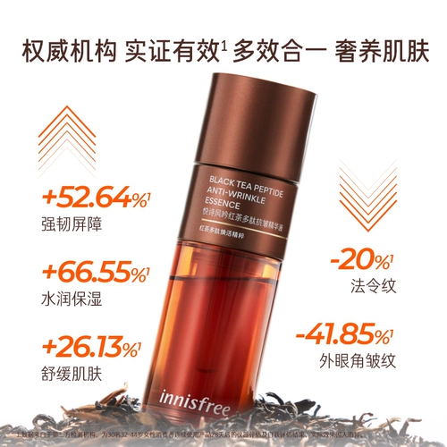 Innisfree, красный (черный) чай, восстанавливающая разглаживающая сыворотка, официальный продукт, против морщин