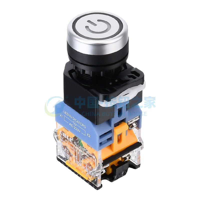 电源符号 LA38-11DS自锁式带灯按钮开关LA38-11DNZS 22mm220V24V,淘宝优惠券,粉丝福利购,淘宝优惠卷