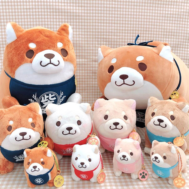 日本SK JAPAN忠犬柴犬玩偶笔袋便携软萌小狗挂链毛绒公仔学习搭子,淘宝优惠券,粉丝福利购,淘宝优惠卷