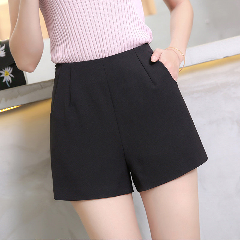 雪纺夏大码2021新款显瘦学生短裤 离题服饰休闲裤