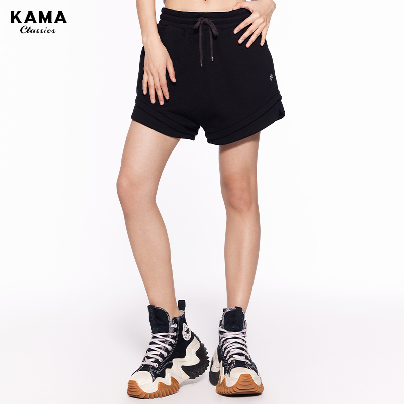 【拍2件】卡玛2023夏新款美式复古运动短裤